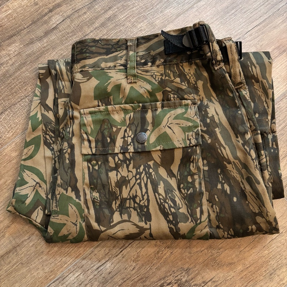 Northwest Territory Trebark Vintage Men M Camouflage Cargo Pants Hunting Outdoor